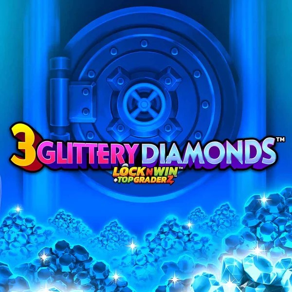 3 Glittery Diamonds logo by PearFiction Studios at Casinia Casino